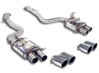 BMW F80 M3 / M4 racing mufflers with 90mm quad tips