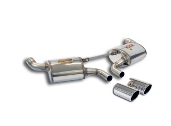 Porsche 981 Boxster Cayman rear exhaust "Racing" polished tips
