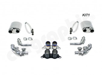 Porsche 991 GT3 Sport Exhaust System Cat-Back Kit 1